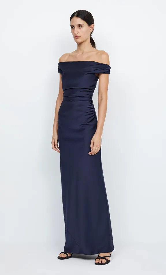 Bec Bridge Maxi Dresses Women ETERNITY OFF SHOULDER MAXI 8211 INK