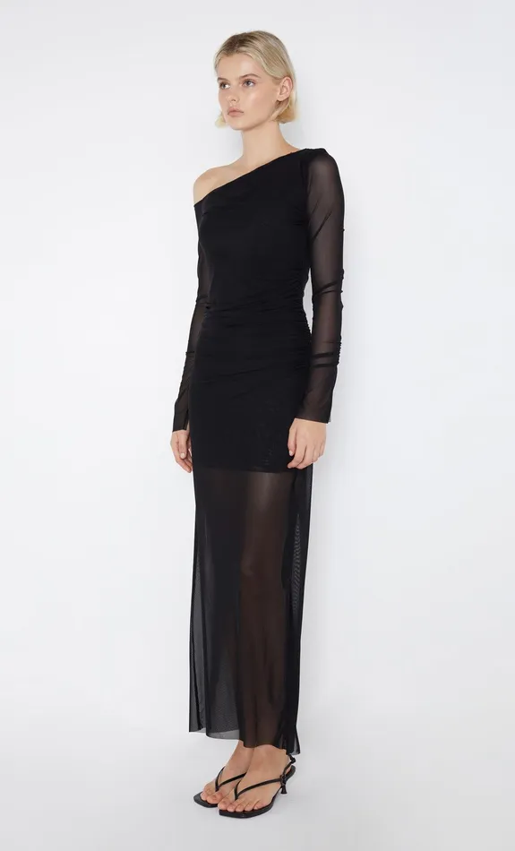 Bec Bridge Maxi Dresses Women FAE ASYM LONG SLEEVE DRESS 8211 BLACK