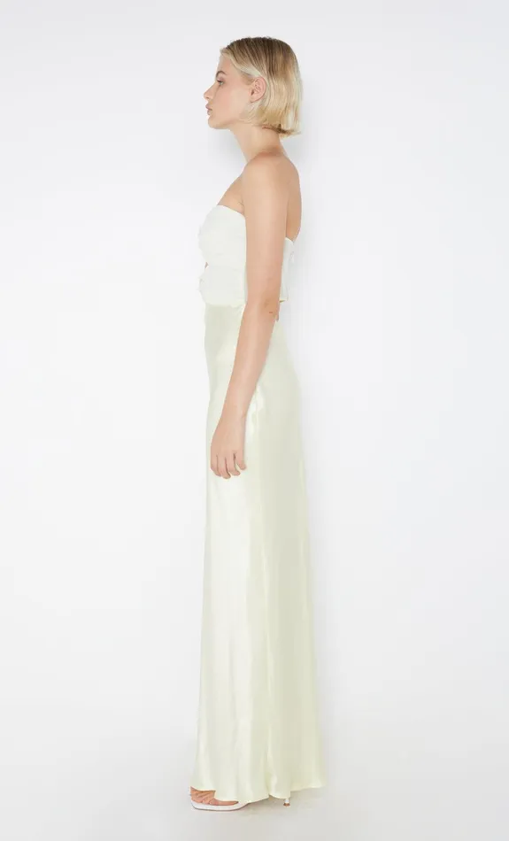 Bec Bridge Maxi Dresses Women HALLE STRAPLESS DRESS 8211 ICE YELLOW