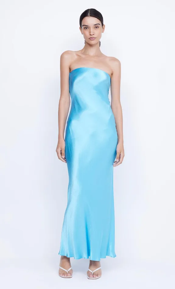 Bec Bridge Maxi Dresses Women MOON DANCE STRAPLESS DRESS 8211 TOPAZ BLUE