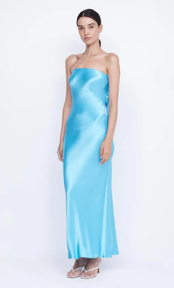 Bec Bridge Maxi Dresses Women MOON DANCE STRAPLESS DRESS 8211 TOPAZ BLUE