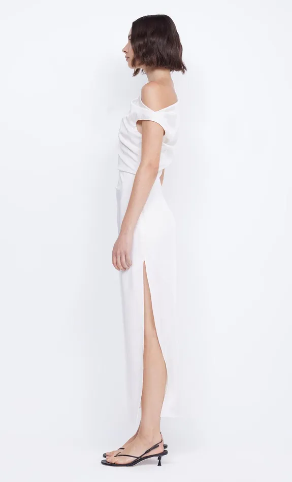Bec Bridge Maxi Dresses Women ROCHELLE ASYM MIDI DRESS 8211 CREAM