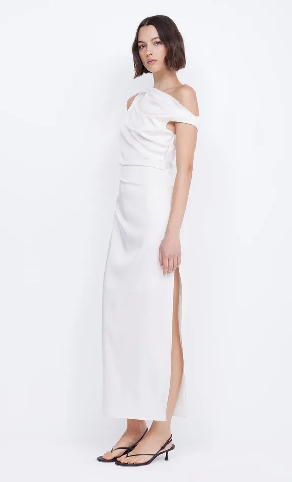 Bec Bridge Maxi Dresses Women ROCHELLE ASYM MIDI DRESS 8211 CREAM