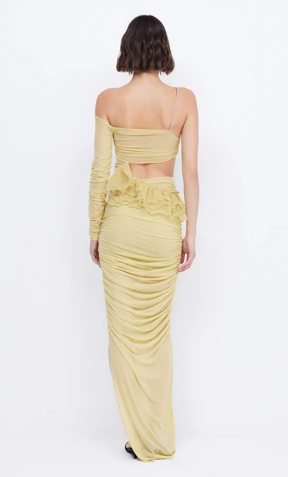 Bec Bridge Maxi Dresses Women SPIRAL CRUSH ASYM MAXI 8211 CITRUS