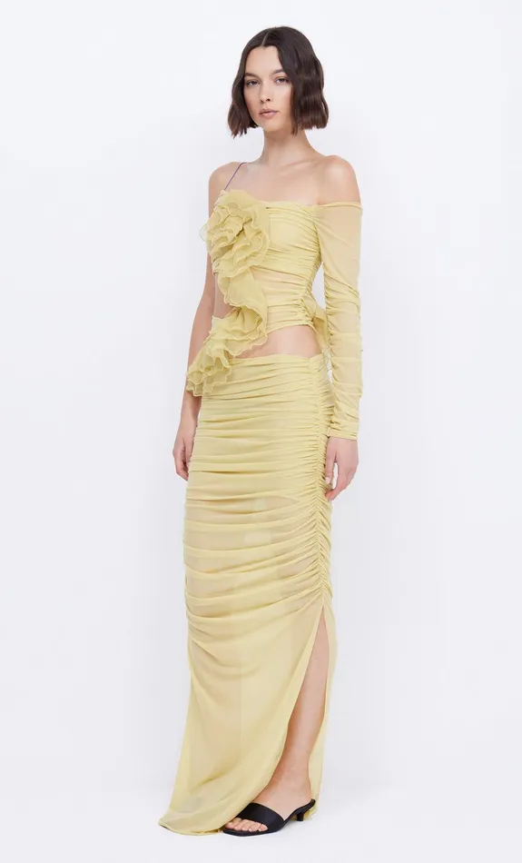 Bec Bridge Maxi Dresses Women SPIRAL CRUSH ASYM MAXI 8211 CITRUS