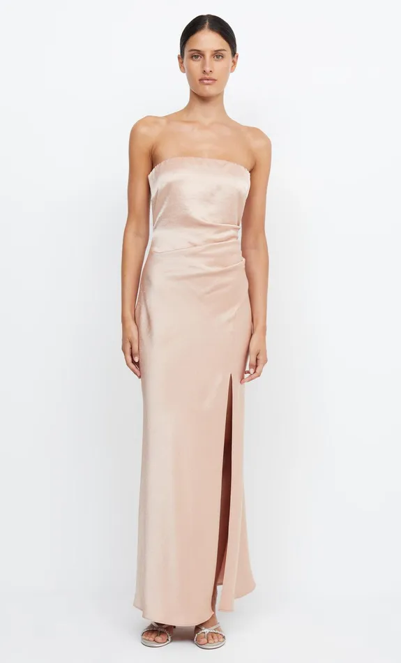 Bec Bridge Maxi Dresses Women THE DREAMER STRAPLESS DRESS 8211 ROSE GOLD