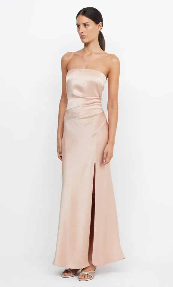 Bec Bridge Maxi Dresses Women THE DREAMER STRAPLESS DRESS 8211 ROSE GOLD