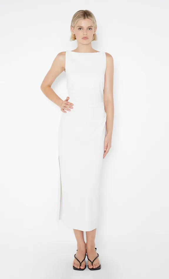 Bec Bridge Midi Dresses Women BE MINE TUCK DRESS 8211 IVORY