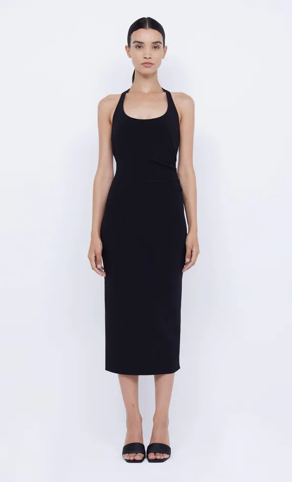Bec Bridge Midi Dresses Women CYNDIE HALTER MIDI DRESS 8211 BLACK