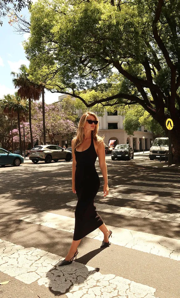Bec Bridge Midi Dresses Women CYNDIE HALTER MIDI DRESS 8211 BLACK