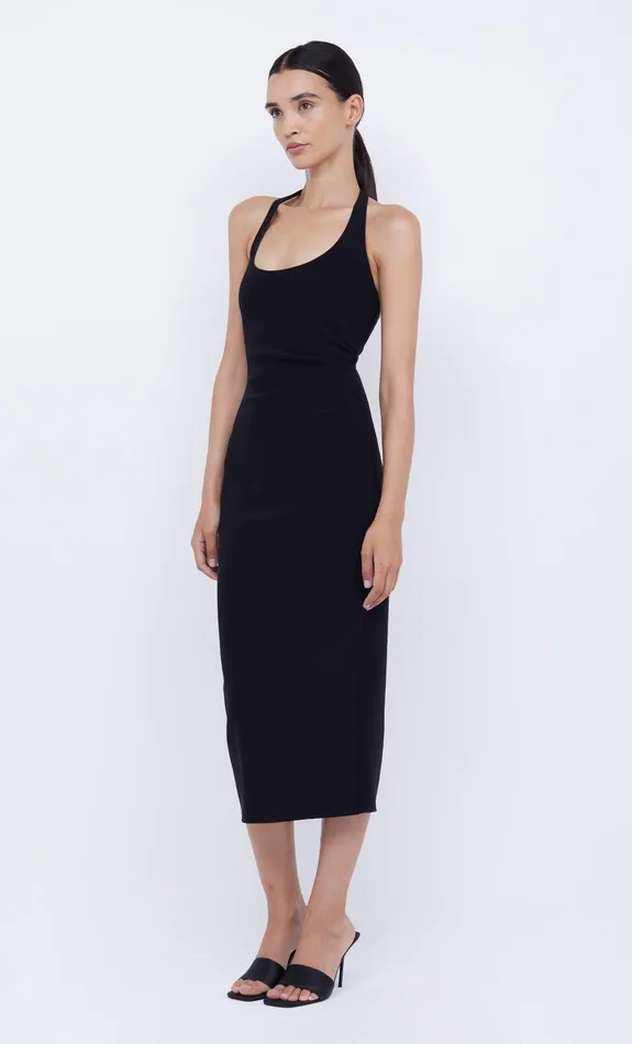 Bec Bridge Midi Dresses Women CYNDIE HALTER MIDI DRESS 8211 BLACK