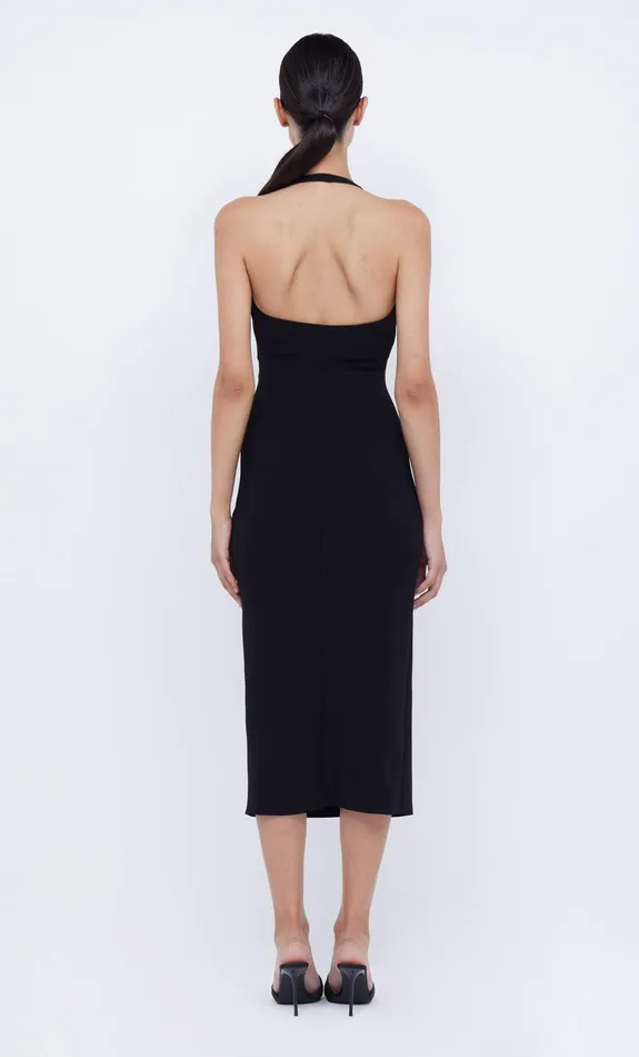 Bec Bridge Midi Dresses Women CYNDIE HALTER MIDI DRESS 8211 BLACK