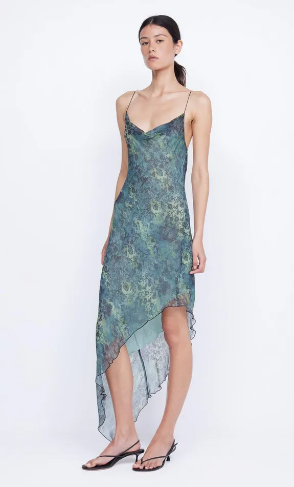 Bec Bridge Midi Dresses Women MERISOL SLIP DRESS 8211 NOUVEAU BLEUE