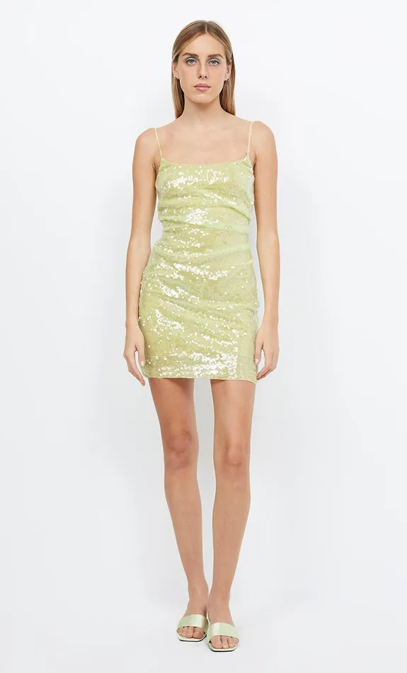 Bec Bridge Mini Dresses Women VENUS SEQUIN MINI DRESS 8211 CITRUS