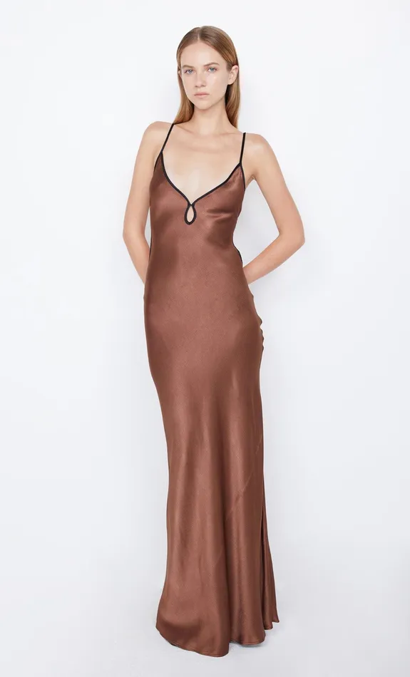 Bec Bridge Prom Dresses Women CEDAR CITY MAXI DRESS 8211 CHOCBLACK