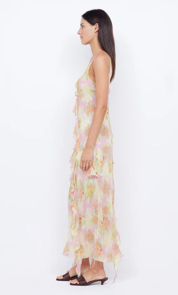 Bec Bridge Prom Dresses Women COURTNEY FRILL MAXI DRESS 8211 PINK BLOSSOM