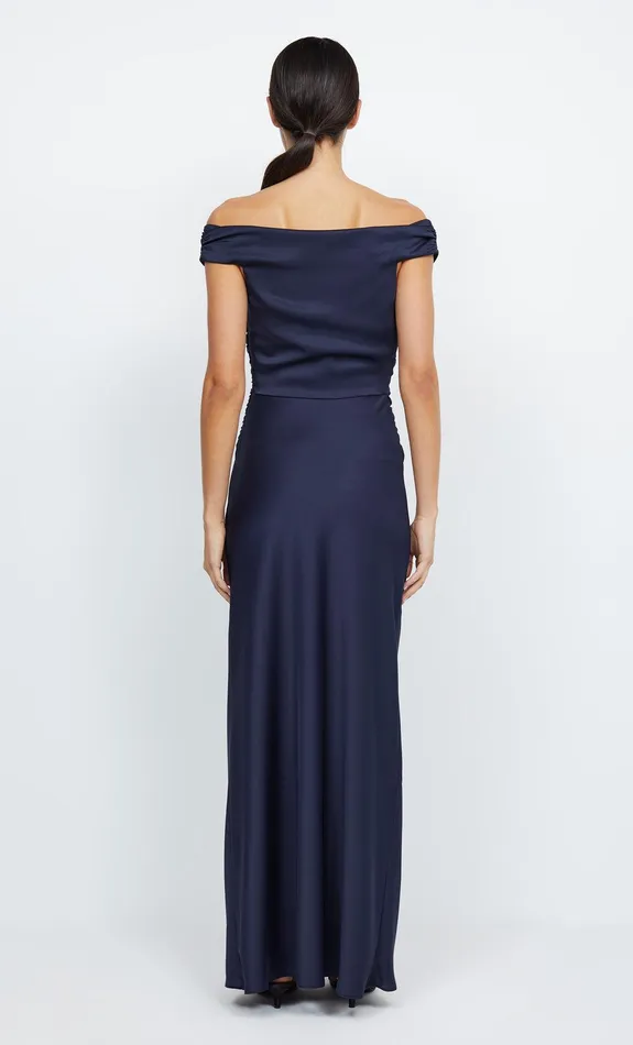 Bec Bridge Prom Dresses Women ETERNITY OFF SHOULDER MAXI 8211 INK