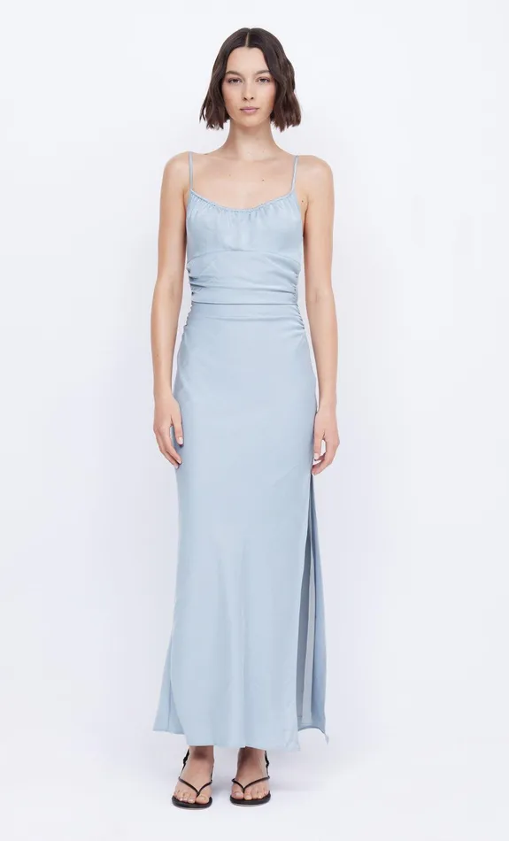 Bec Bridge Prom Dresses Women MARI LOU GATHERED MAXI DRESS 8211 DOVE BLUE