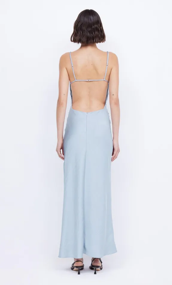 Bec Bridge Prom Dresses Women MARI LOU GATHERED MAXI DRESS 8211 DOVE BLUE