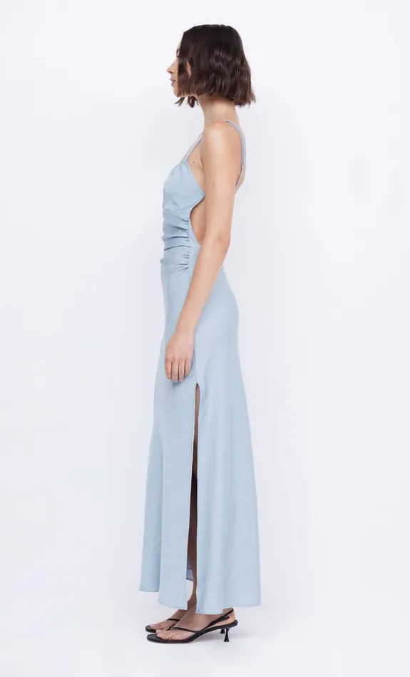Bec Bridge Prom Dresses Women MARI LOU GATHERED MAXI DRESS 8211 DOVE BLUE