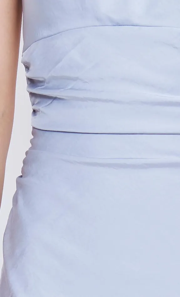Bec Bridge Prom Dresses Women MARI LOU GATHERED MAXI DRESS 8211 DOVE BLUE