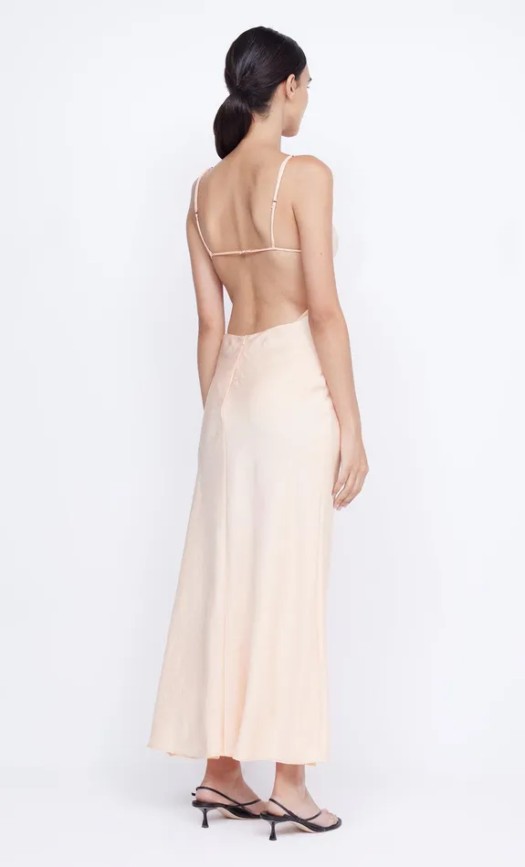 Bec Bridge Prom Dresses Women MARI LOU GATHERED MAXI DRESS 8211 PEACH