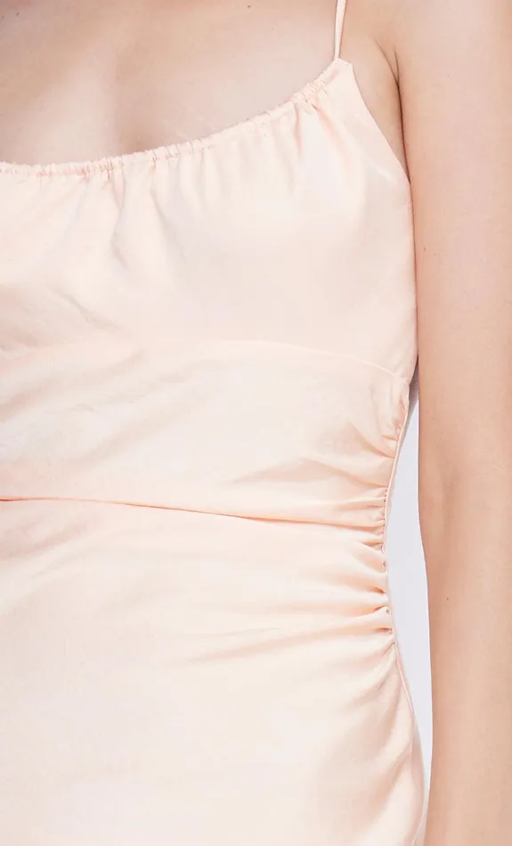 Bec Bridge Prom Dresses Women MARI LOU GATHERED MAXI DRESS 8211 PEACH