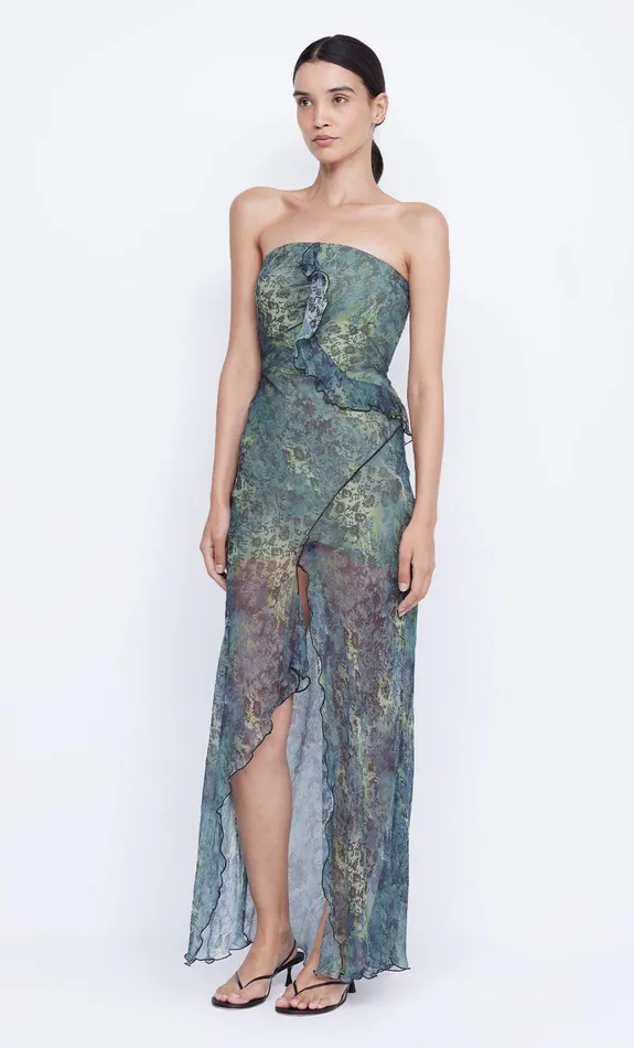 Bec Bridge Prom Dresses Women OPAL STRAPLESS MAXI DRESS 8211 NOUVEAU BLEUE