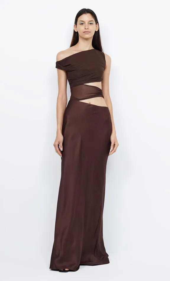 Bec Bridge Prom Dresses Women OPHELIA MAXI DRESS 8211 COCOA