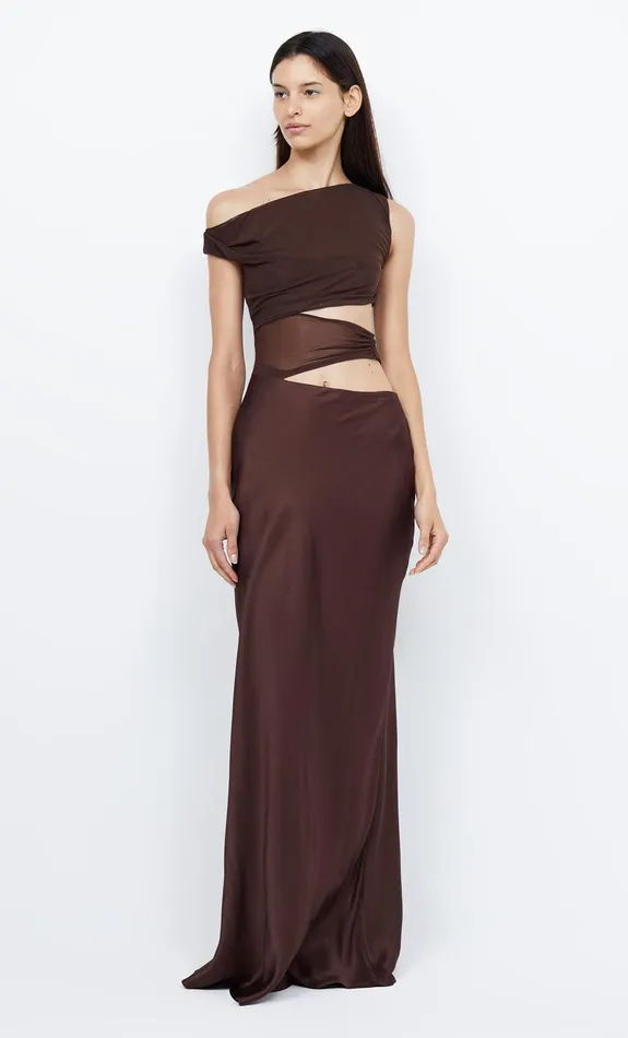 Bec Bridge Prom Dresses Women OPHELIA MAXI DRESS 8211 COCOA