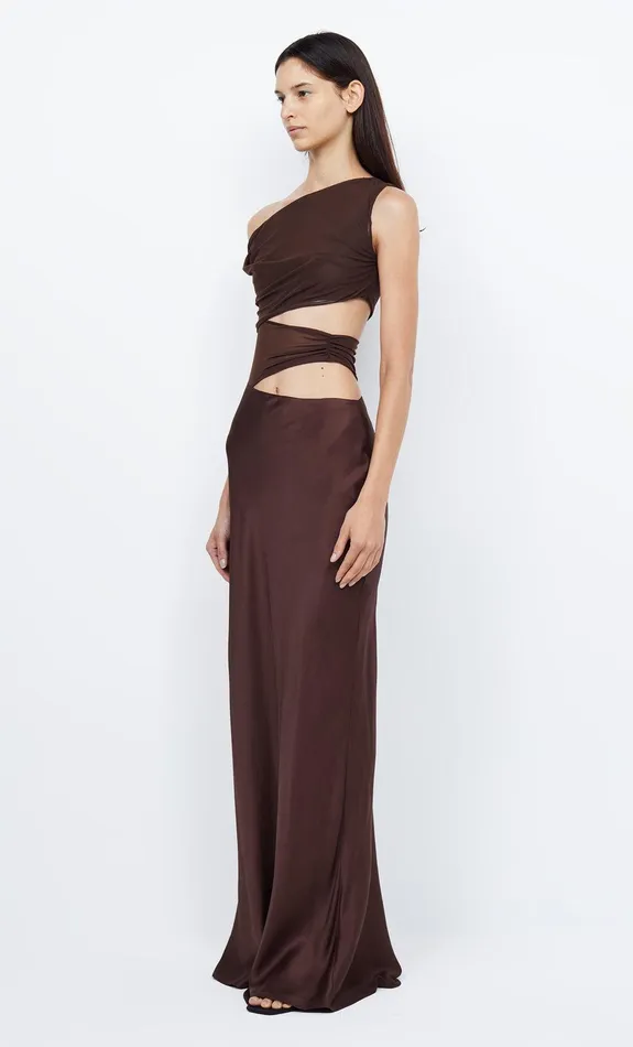 Bec Bridge Prom Dresses Women OPHELIA MAXI DRESS 8211 COCOA