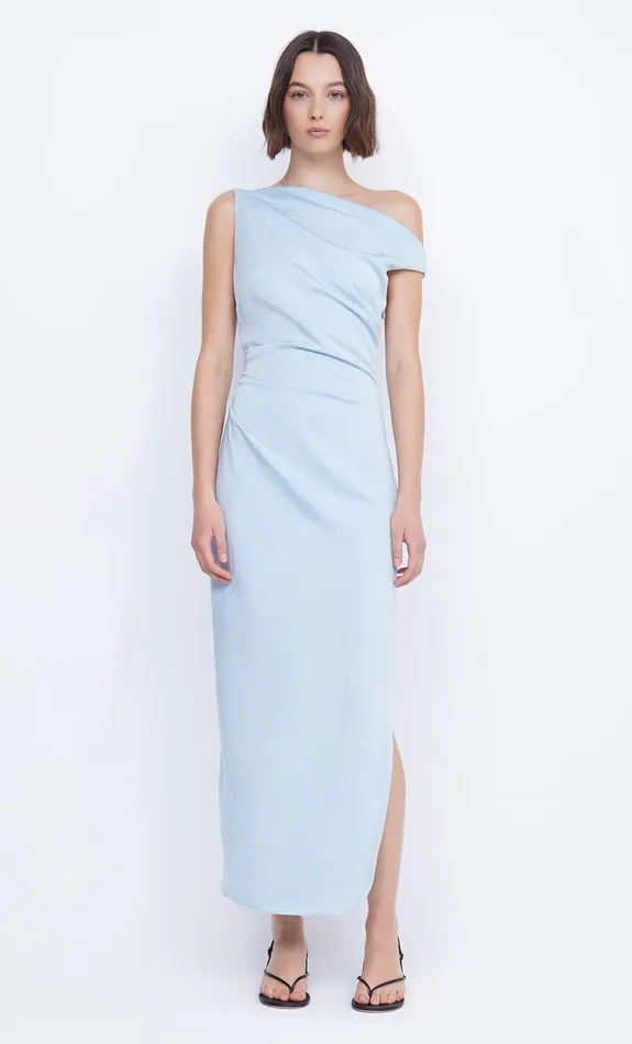 Bec Bridge Prom Dresses Women ROCHELLE ASYM MIDI DRESS 8211 DOLPHIN BLUE