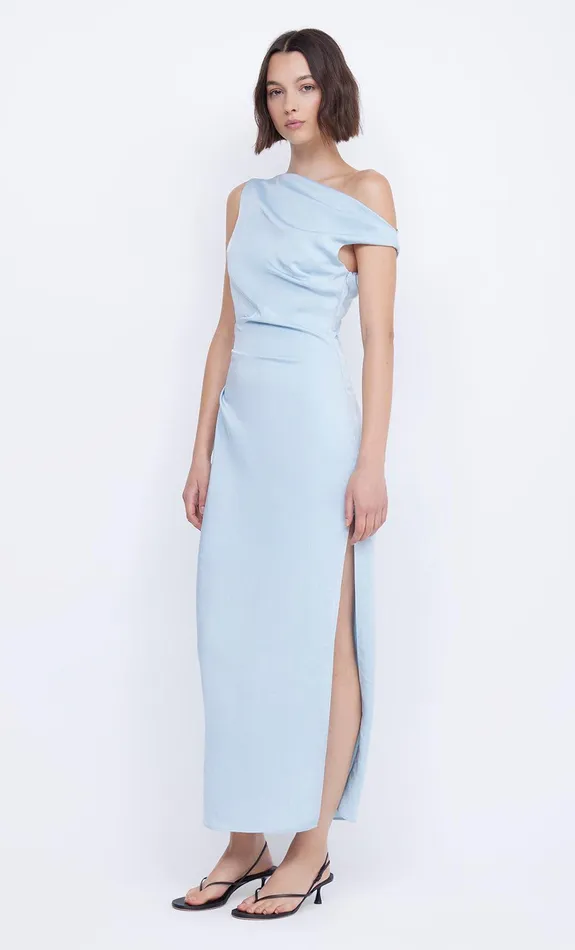 Bec Bridge Prom Dresses Women ROCHELLE ASYM MIDI DRESS 8211 DOLPHIN BLUE
