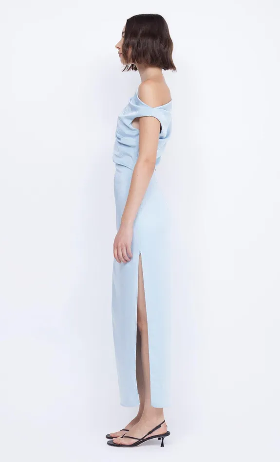 Bec Bridge Prom Dresses Women ROCHELLE ASYM MIDI DRESS 8211 DOLPHIN BLUE