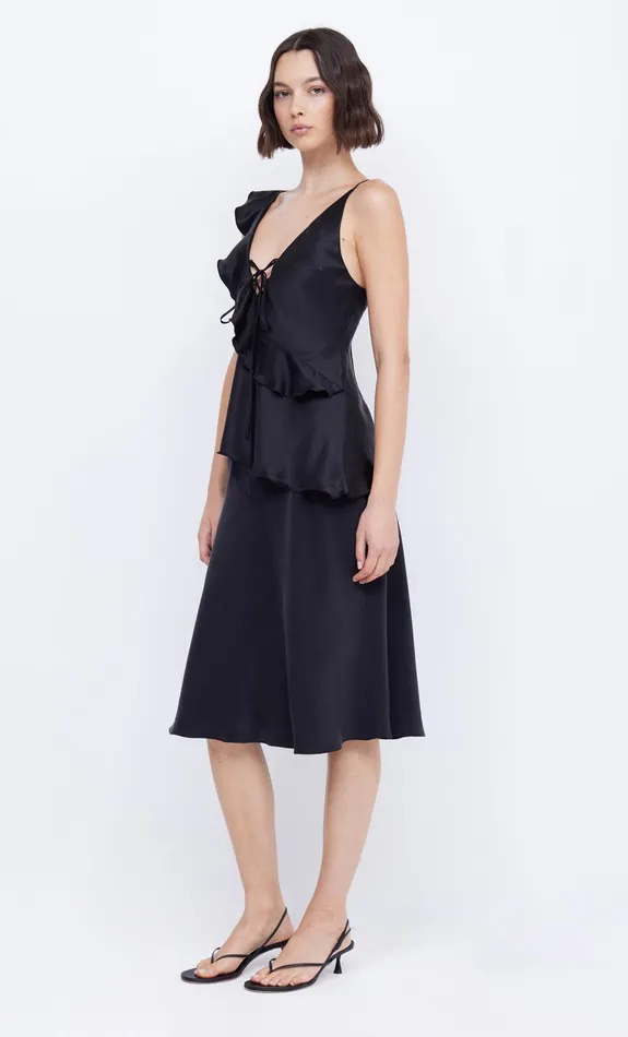 Bec Bridge Sleeveless Women CHANTILLY SILK FRILL CAMI 8211 BLACK