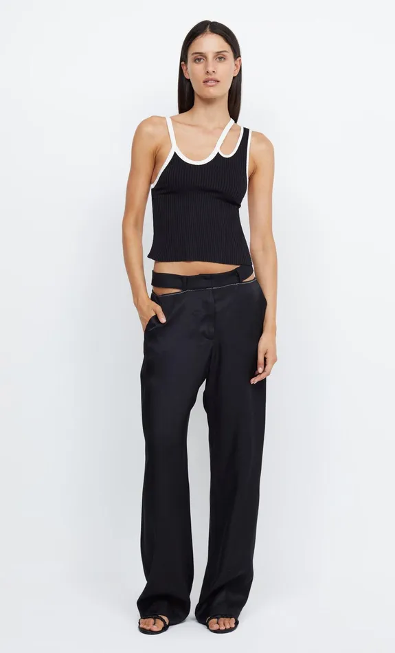Bec Bridge Sleeveless Women HARI BACKLESS TOP 8211 BLACKIVORY