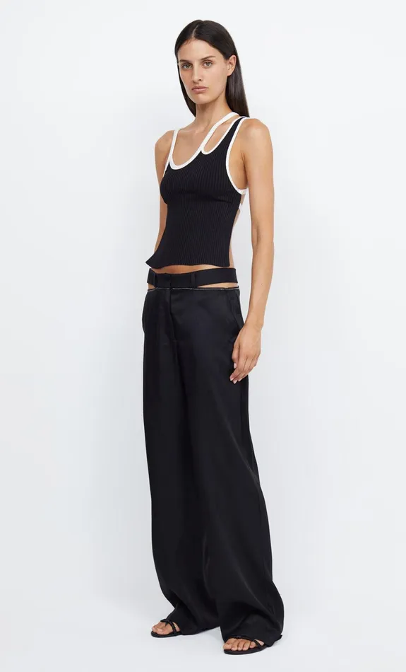 Bec Bridge Sleeveless Women HARI BACKLESS TOP 8211 BLACKIVORY