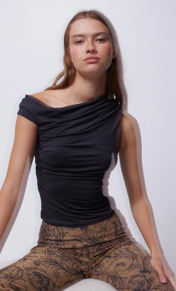 Bec Bridge Sleeveless Women SERENE TOP 8211 CHARCOAL