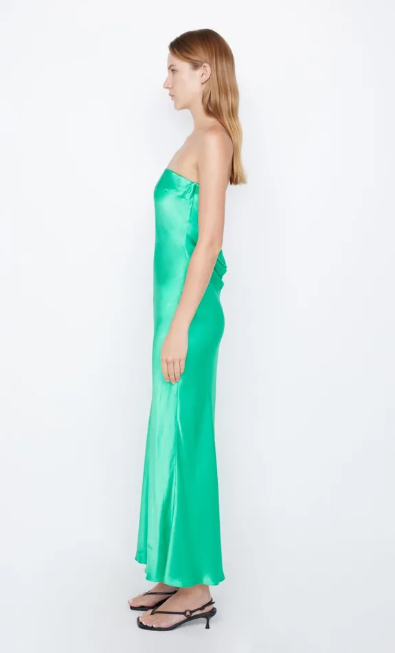 Bec Bridge Wedding Guest Women MOON DANCE STRAPLESS DRESS 8211 EMERALD