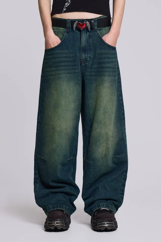 Bestsellers Men Jaded London Shop Sandblast Blue Wash Colossus Fit Jeans