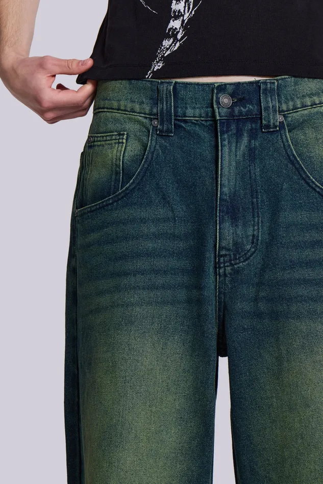 Bestsellers Men Jaded London Shop Sandblast Blue Wash Colossus Fit Jeans