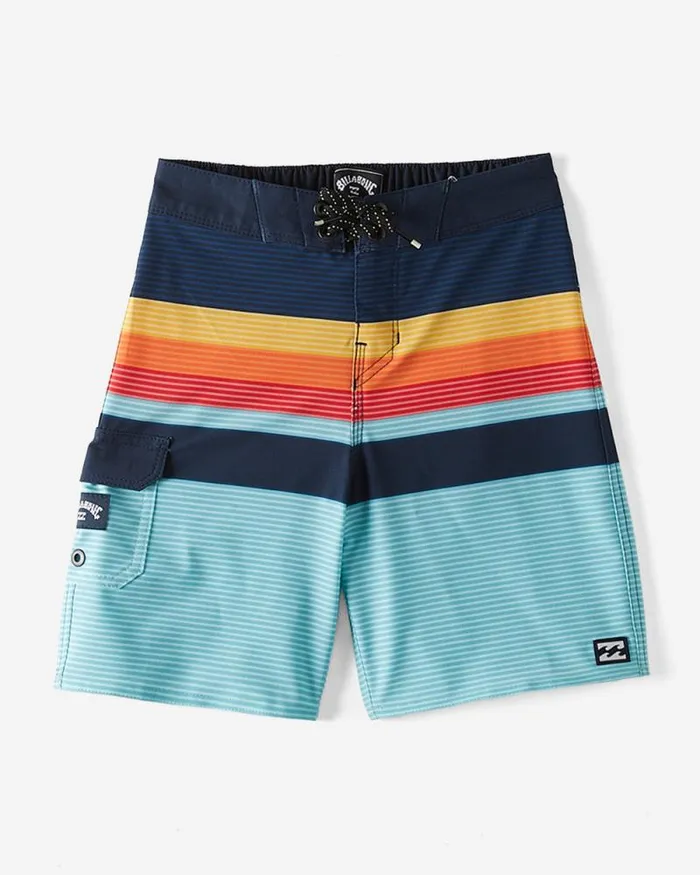 Billabong Boys039 Boardshorts Boys 27 All Day Stripe Pro Boardshorts Blue 8211 Men