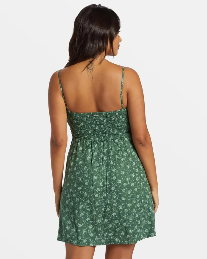 Billabong Dresses Island Calling Mini Dress Emerald Bay 8211 Women