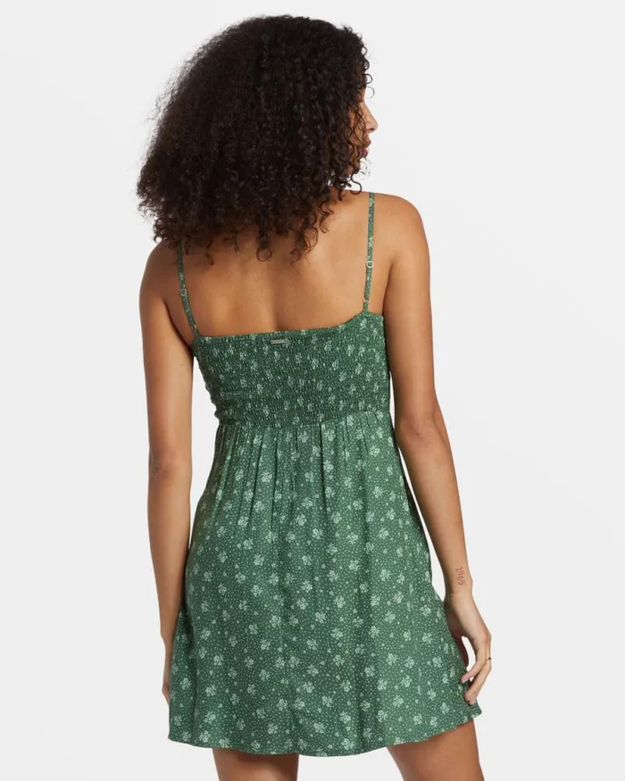 Billabong Dresses Island Calling Mini Dress Emerald Bay 8211 Women