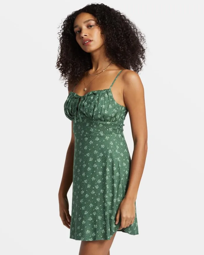 Billabong Dresses Island Calling Mini Dress Emerald Bay 8211 Women