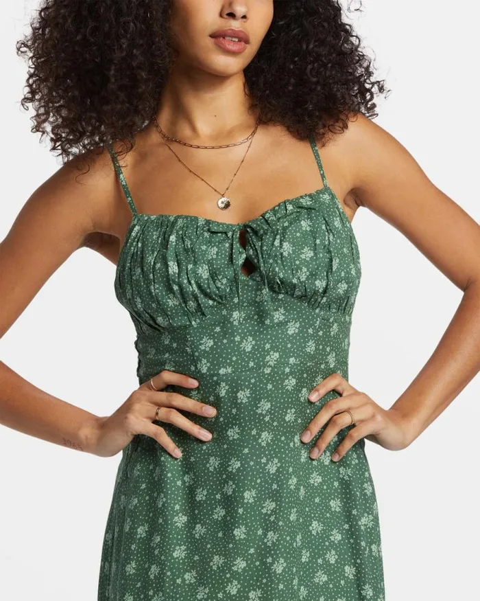 Billabong Dresses Island Calling Mini Dress Emerald Bay 8211 Women