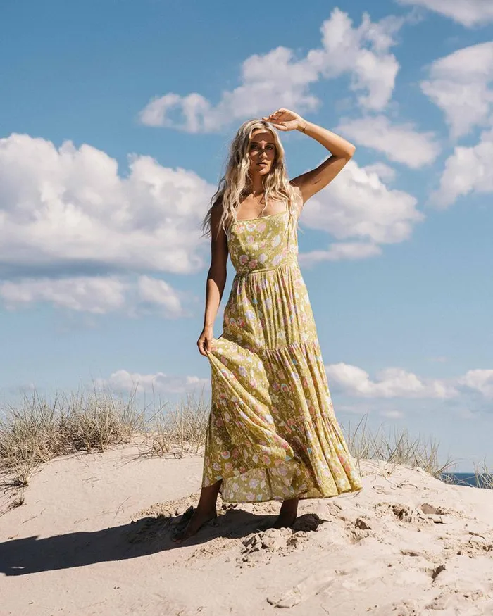 Billabong Dresses Riviera Romance Dress Green Envy 8211 Women