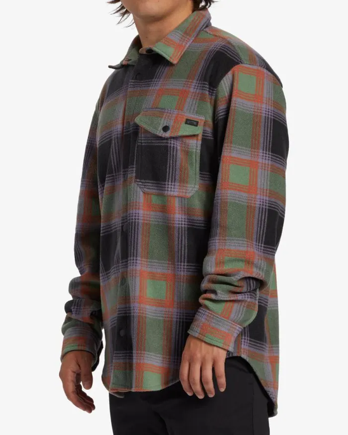 Billabong Flannels ADiv Furnace Long Sleeve Flannel Shirt Grey Violet 8211 Men Billabong Flannels ADiv Furnace Long Sleeve Flannel Shirt Grey Violet 8211 Men