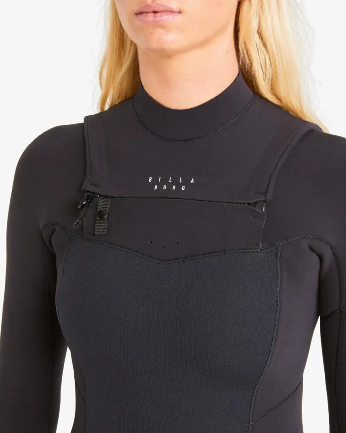 Billabong Fullsuits 43mm Salty Dayz Natural Chest Zip Wetsuit Hidden Palms Black 8211 Women Billabong Fullsuits 43mm Salty Dayz Natural Chest Zip Wetsuit Hidden Palms Black 8211 Women