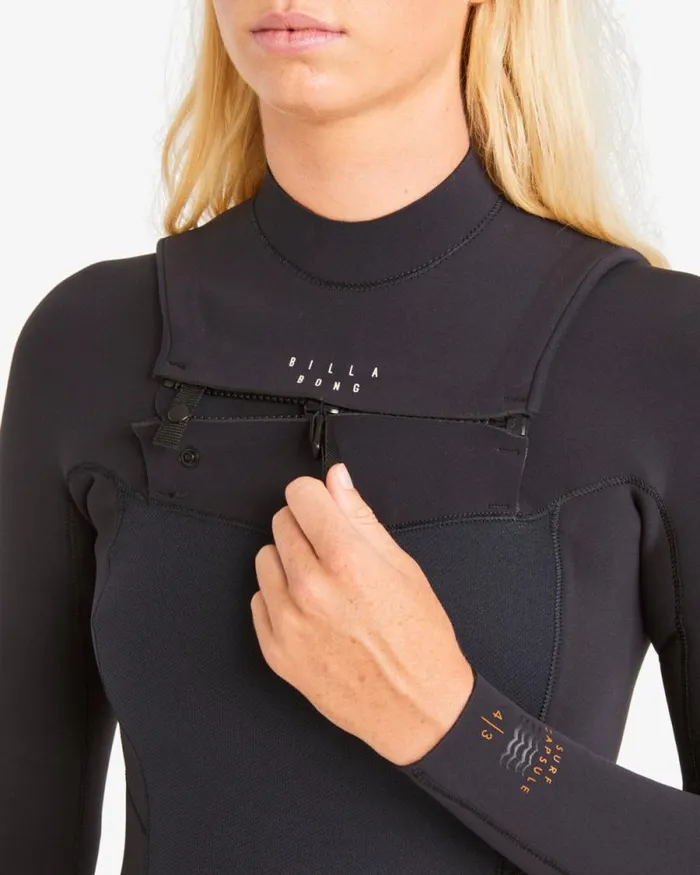 Billabong Fullsuits 43mm Salty Dayz Natural Chest Zip Wetsuit Hidden Palms Black 8211 Women Billabong Fullsuits 43mm Salty Dayz Natural Chest Zip Wetsuit Hidden Palms Black 8211 Women